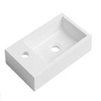 Wastafel Angela 40 x 22 cm Wit Fontein, Huis en Inrichting, Badkamer | Badkamermeubels, Verzenden, Nieuw