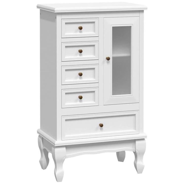 Kast met Lades Wit - Stijlvol & Voordelig - Retour Deal, Huis en Inrichting, Kasten | Ladekasten, 5 laden of meer, 25 tot 50 cm