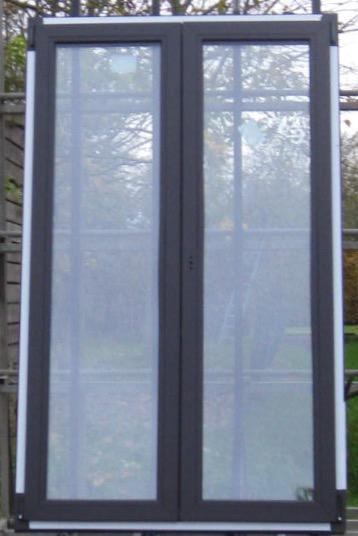pvc terrasraam , raam , chassis 127 x 209 zwart ral 9005 beschikbaar voor biedingen