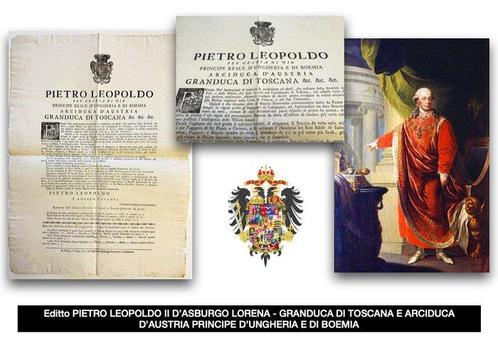 Document - Pietro Leopoldo II dAsburgo Lorena - Editto, Antiek en Kunst, Antiek | Boeken en Manuscripten