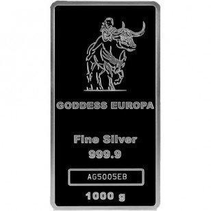 2022 1 Kilo $50 Tokelau Godin Europa Zilveren Munt-Bar BU., Postzegels en Munten, Edelmetalen en Baren