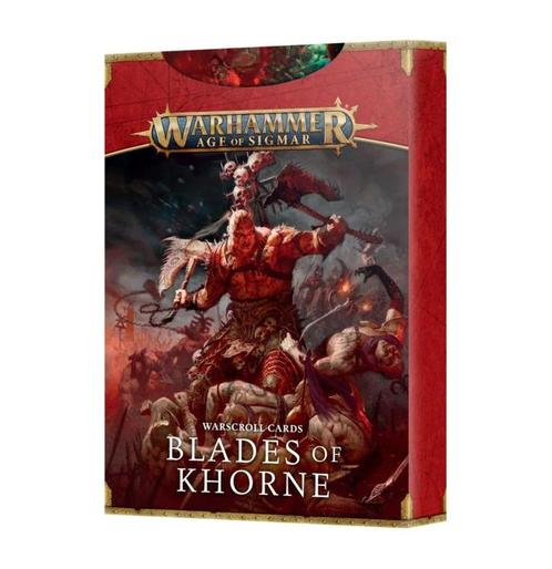 Blades of Khorne Warscroll cards (Warhammer nieuw), Hobby & Loisirs créatifs, Wargaming, Enlèvement ou Envoi