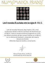 Romeinse Rijk Lote 8 monedas Æ acuñadas entre los siglos III, Postzegels en Munten