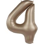 4 Jaar Cijfer Ballon Goud 86cm, Hobby en Vrije tijd, Feestartikelen, Verzenden, Nieuw