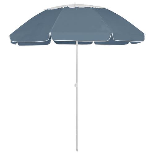 vidaXL Strandparasol 300 cm blauw, Tuin en Terras, Parasols, Nieuw, Verzenden