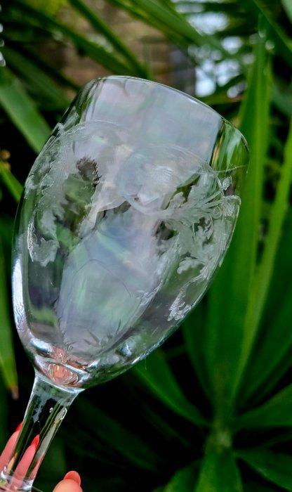 Service à boisson (8) - Drapé floraux - Cristal, eau -, Antiek en Kunst, Antiek | Glaswerk en Kristal