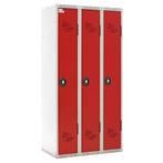 Kast  B: 900, D: 500, H: 1800 (mm) grijs/rood, Maison & Meubles, Armoires | Casiers, Ophalen of Verzenden