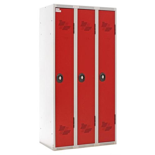 Gebruikte Garderobekasten 3 deuren (hangsluiting), Huis en Inrichting, Kasten | Lockerkasten, Gebruikt, Ophalen of Verzenden
