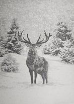 ARAZZO in Alpaca Jacquard met hert onder de sneeuw -, Antiek en Kunst