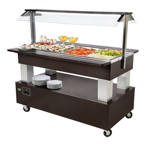 Buffet/salade-bar (cap.4xGN1/1) | 500W | Standaard voorzien, Zakelijke goederen, Horeca | Keukenapparatuur, Nieuw in verpakking