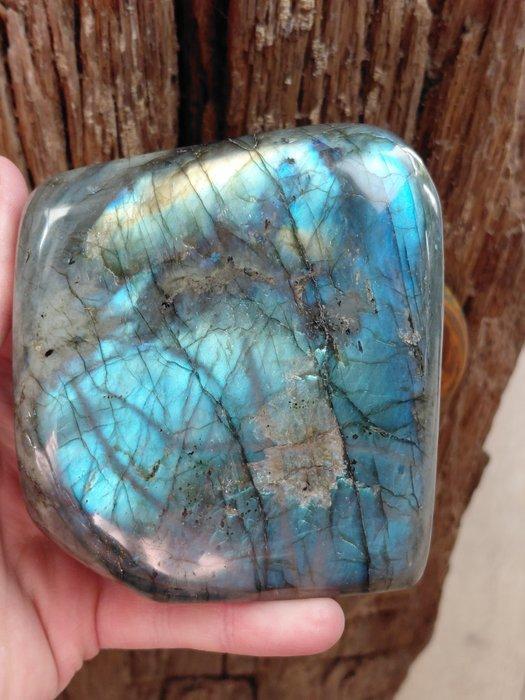 Labradoriet met flash & Rhodoniet edelsteen sculpturen- 2.6, Verzamelen, Mineralen en Fossielen