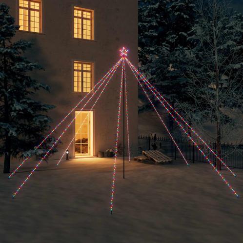 vidaXL LED-kerstboom Binnen Buiten 800 LEDs kleurrijk 5 m, Diversen, Kerst, Nieuw, Verzenden