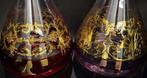 antica cristalleria italiana - Fles (2) - luxe flessen rood