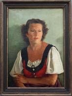Hans Schwarte-Hellweg (1906-1990) - Portrait of a woman, Antiquités & Art, Art | Peinture | Classique
