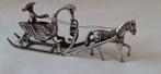 Figurine miniature - Arre slee zilver - Argent 835, Antiek en Kunst