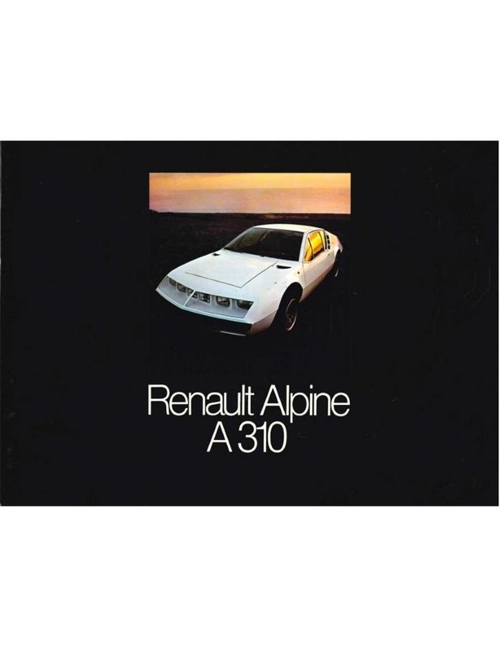 1973 ALPINE A310 BROCHURE GERMAN, Boeken, Auto's | Folders en Tijdschriften, Ophalen of Verzenden