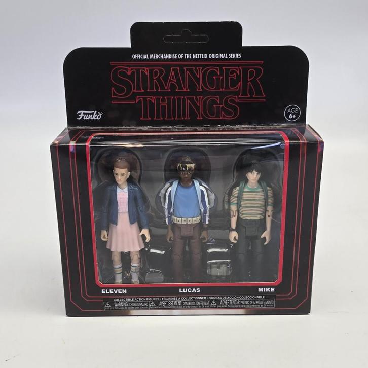 Funko Stranger Things 3Pk Pack 1 Collectible Action Figur..., Verzamelen, Poppen, Nieuw, Ophalen of Verzenden