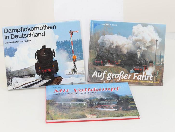 Set van 3 spoorwegenboeken Dampflokomotiven in Deutschlan..., Hobby & Loisirs créatifs, Modélisme | Autre, Enlèvement ou Envoi