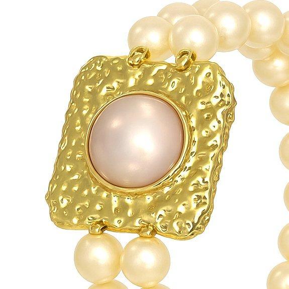 Armband - 18 karaat Geel goud - Parel, Bijoux, Sacs & Beauté, Bracelets