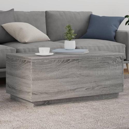 vidaXL Table basse avec lumières LED gris sonoma, Maison & Meubles, Tables | Tables de salon, Neuf, Envoi