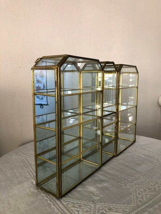 Vitrinekast - Glas, Koper, Antiek en Kunst, Kunst | Designobjecten