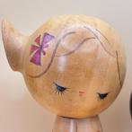 Deux poupées japonaises Kokeshi - Osage par Tsuda Jiro et, Antiek en Kunst