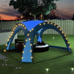 vidaXL Partytent met LED en 4 zijwanden 3,6x3,6x2,3 m blauw, Verzenden