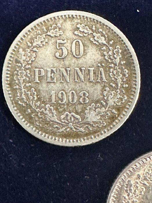 Finland, Groothertogdom onder Russische heerschappij. Lot of, Timbres & Monnaies, Monnaies | Europe | Monnaies non-euro