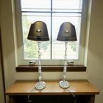 Tafellamp (2) - Hout, stof, Metaal - met de hand