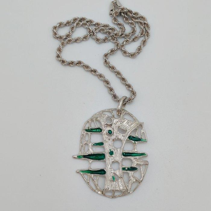 Zonder minimumprijs - Ketting met hanger Zilver - Vintage, Bijoux, Sacs & Beauté, Bijoux anciens