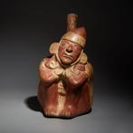 Moche, Peru Terracotta Slapende krijger Huaco. top, Collections
