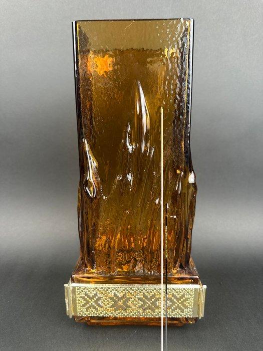 Kumela Finland - Eino Wänni - Amber Glass - Vase - Verre, Antiek en Kunst, Antiek | Glaswerk en Kristal
