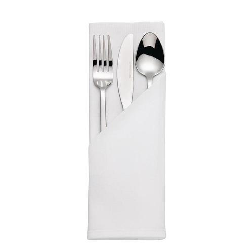 Band servet wit | 10 stuks | 100% kartoen | 55x55cm Mitre, Zakelijke goederen, Horeca | Keukenapparatuur, Nieuw in verpakking