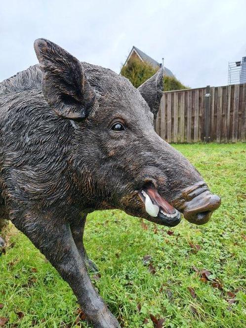 Statue, XL Wild Boar 150cm - 92 cm - Résine, Antiek en Kunst, Curiosa en Brocante