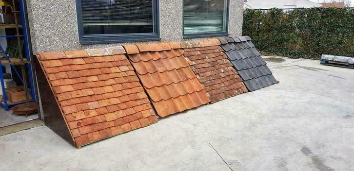 kleine en  grote loten bourgondische tegelpannen te koop !!!, Doe-het-zelf en Bouw, Dakpannen en Dakbedekking, Rood, 15 m² of meer