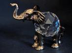Beeld, Olifant gemaakt met Swarovski elementen - 7.3 cm -