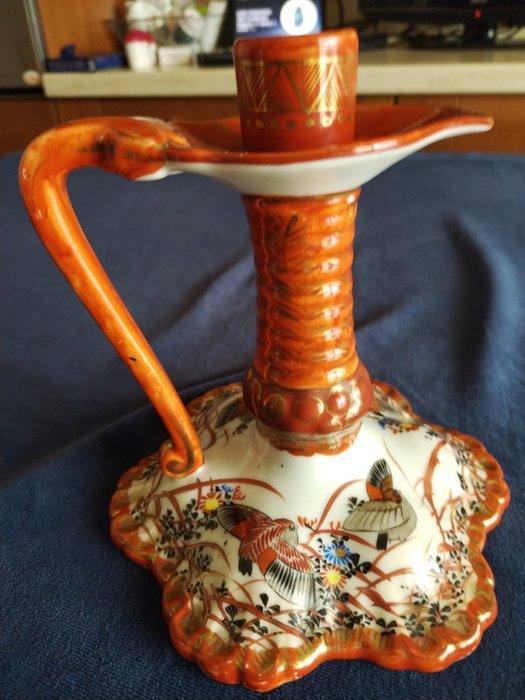 Kaarsenhouder - Porselein - Japans Kutani, Antiquités & Art, Antiquités | Autres Antiquités