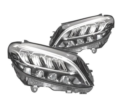Phares Pour Mercedes Classe C W205 18-21 Feu de Jour Led Fon, Auto-onderdelen, Verlichting, Verzenden