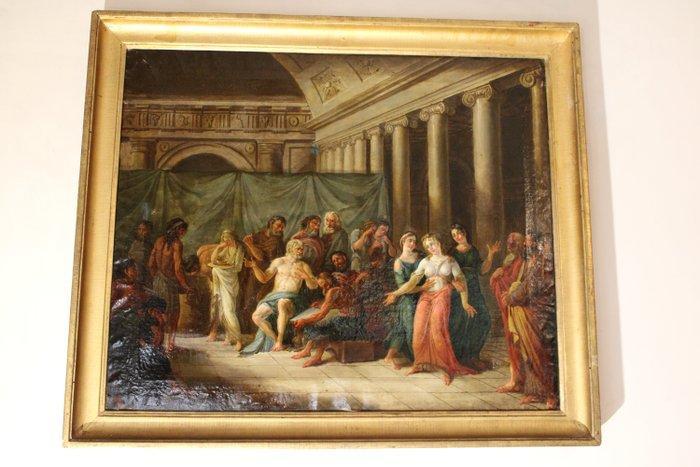 Scuola Neoclassica del XVIII secolo - Scena storica, Antiek en Kunst, Kunst | Schilderijen | Klassiek