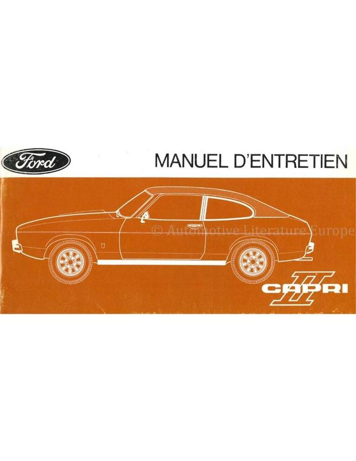1975 FORD CAPRI II INSTRUCTIEBOEKJE FRANS, Auto diversen, Handleidingen en Instructieboekjes