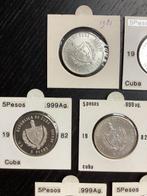 Centraal-Amerikaanse Republiek. 5 Pesos 1981-1985 (Lot of 7, Postzegels en Munten