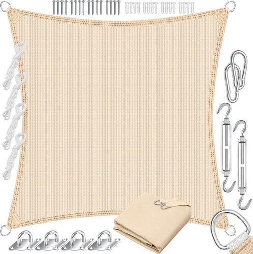 KESSER® Schaduwdoek 3x3m - Zonnezeil - Vierkant - Waterafsto, Huis en Inrichting, Woonaccessoires | Overige, Verzenden