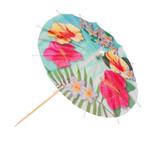 Hawaii Cocktailprikkers Parasol Paradise 18cm 6st, Verzenden, Nieuw