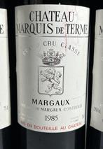 1985 x1 1986 x2 Château Marquis de Terme - Margaux 4ème, Verzamelen, Nieuw