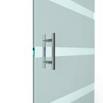 T-greep voor glazen deur ø 25mm - L: 300x200mm - chroom, Doe-het-zelf en Bouw, Deuren en Vliegenramen, Verzenden, Nieuw