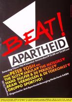 Poster over het Beat! Apartheid festival in Amsterdam, Verzamelen, Posters, Verzenden, Nieuw, Overige onderwerpen, Met lijst