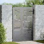 vidaXL Tuinpoort met slot Zwart 105 x 125 cm Poedercoated, Tuin en Terras, Verzenden, Nieuw