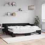 vidaXL Slaapbank met onderschuifbed en matrassen 80x200 cm, Verzenden, Nieuw