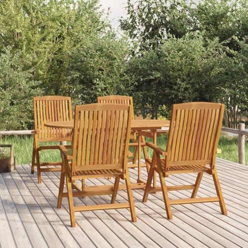 vidaXL Ensemble à manger de jardin 5 pcs Bois de teck, Jardin & Terrasse, Ensembles de jardin, Neuf, Envoi