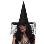 Halloween Heksenhoed Sluier Zwart, Hobby en Vrije tijd, Verzenden, Nieuw